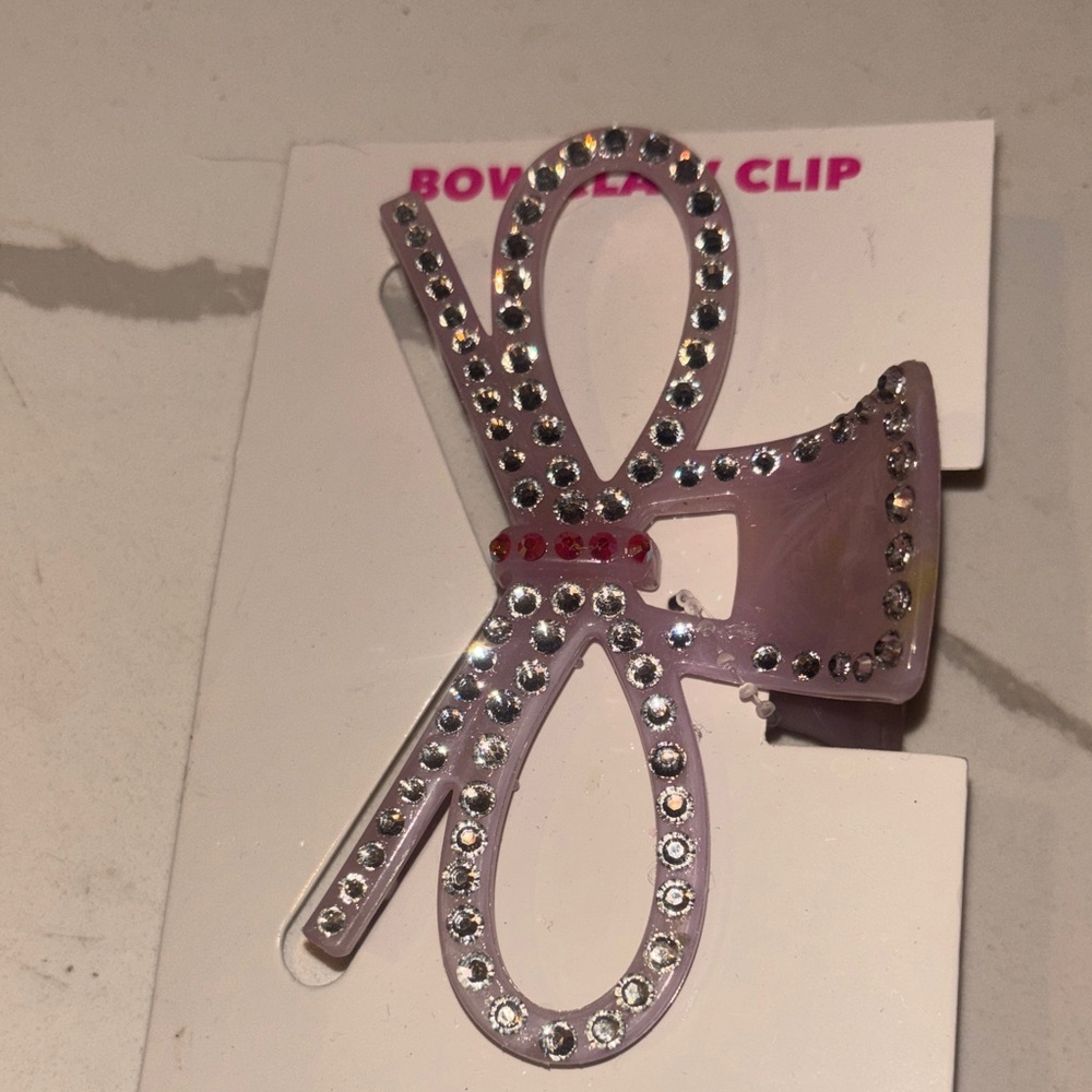 Pink Rhinestone Hair Clip ❤️ - Picture 3 of 4